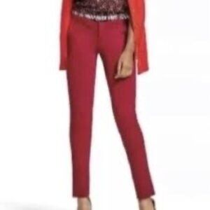 💰BOGO💰 Cabi Deep Red Trousers, Tapered Leg with Ankle Slit sz 8